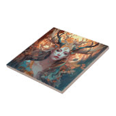 Frau mit antlers Fantasy Art Fliese (Seite)