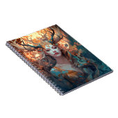 Frau mit antlers Fantasy Art Notizblock (Rechte Seite)