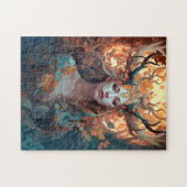 Frau mit antlers Fantasy Art Puzzle (Horizontal)