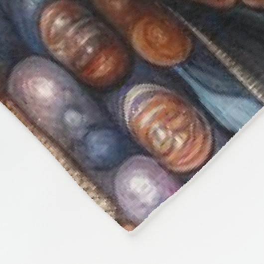 Frau mit aufwändiger, im Stammesalter Inspiriert O Fleecedecke (Ecke)