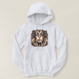 Frau mit aufwändiger, im Stammesalter Inspiriert O Hoodie