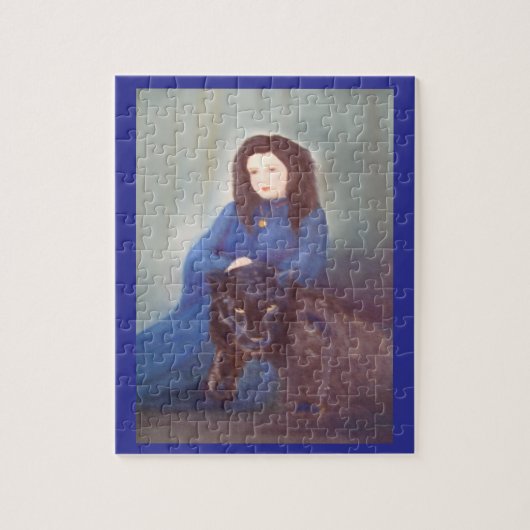 Frau mit Black Panther Puzzle (Vertikal)