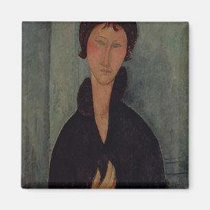 Frau mit blauen Augen, c.1918 Magnet