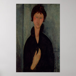 Frau mit blauen Augen, c.1918 Poster