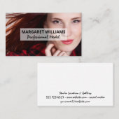 Frau mit blühenden Haaren | Modellschuss Visitenkarte (Vorne/Hinten)