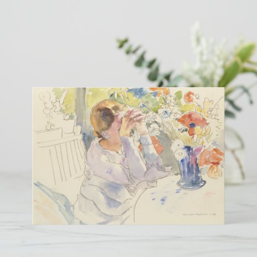 Frau mit Blume Bouquet | Philipp Franck (Stehend Vorderseite)