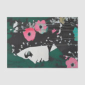 Frau mit Blume im Haardekoutsystem Seidenpapier (Vorderseite)