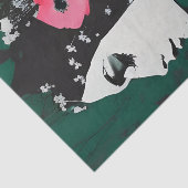 Frau mit Blume im Haardekoutsystem Seidenpapier (Ausschnitt)