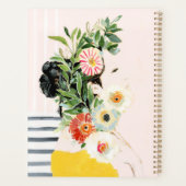 Frau mit Blume Planer (Rückseite)