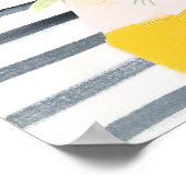 Frau mit Blume Poster (Ecke)