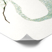 Frau mit Blume Poster (Ecke)