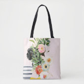 Frau mit Blume Tasche (Vorderseite)