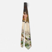 Frau mit Blumen-Korb 1850 Krawatte (Rückseite)
