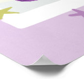 Frau mit Blumenstrauß Farbige Illustration  Poster (Ecke)