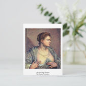 Frau mit Brüsten von Jacopo Tintoretto Postkarte (Stehend Vorderseite)