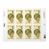 Frau mit Buch & Bird Ex Libris Vorlage (Vorne)