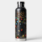 FRAU MIT BUNten WEIHNACHTSLICHTERN IM HAAR Trinkflasche (links)