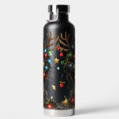 FRAU MIT BUNten WEIHNACHTSLICHTERN IM HAAR Trinkflasche (Rechts)