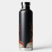 FRAU MIT BUNten WEIHNACHTSLICHTERN IM HAAR Trinkflasche (Rechts)