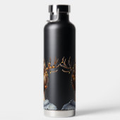 FRAU MIT BUNTEN WEIHNACHTSLICHTERN IM HAAR TRINKFLASCHE (Rechts)