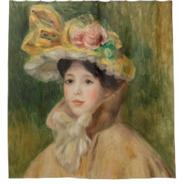 Frau mit Capeline von Pierre Auguste Renoir Duschvorhang