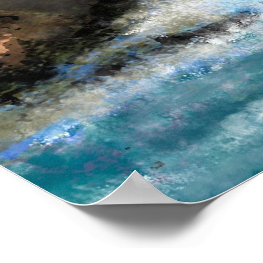 Frau mit Cello in Nature Poster - Malerei (Ecke)