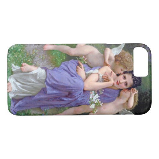 Frau mit Cupid, Bouguereau Case-Mate iPhone Hülle (Rückseite (Horizontal))