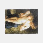 Frau mit Cupid, Bouguereau Fleecedecke (Vorderseite (Horizontal))