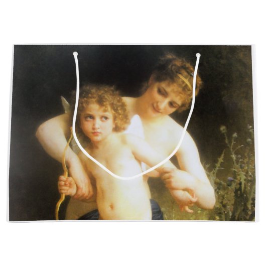 Frau mit Cupid, Bouguereau Große Geschenktüte (Vorderseite)
