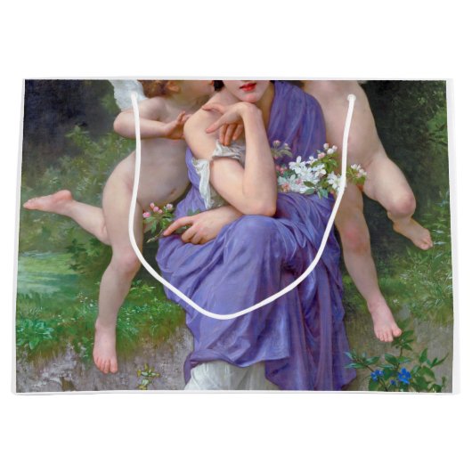 Frau mit Cupid, Bouguereau Große Geschenktüte (Vorderseite)