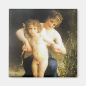 Frau mit Cupid, Bouguereau Magnet (Vorne)