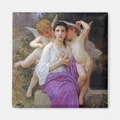 Frau mit Cupid, Bouguereau Magnet (Vorne)