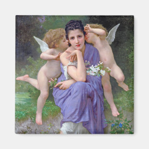 Frau mit Cupid, Bouguereau Magnet