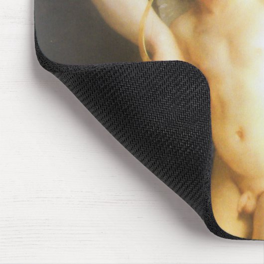 Frau mit Cupid, Bouguereau Mousepad (Ecke)