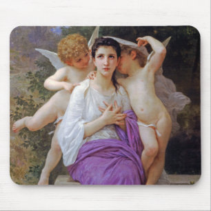 Frau mit Cupid, Bouguereau Mousepad
