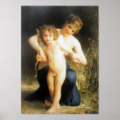 Frau mit Cupid, Bouguereau Poster (Vorne)
