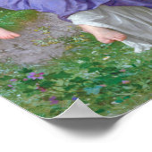 Frau mit Cupid, Bouguereau Poster (Ecke)