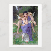 Frau mit Cupid, Bouguereau Postkarte (Vorderseite)