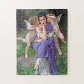 Frau mit Cupid, Bouguereau Puzzle (Vertikal)