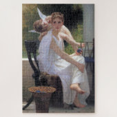 Frau mit Cupid, Bouguereau Puzzle (Vertikal)