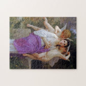 Frau mit Cupid, Bouguereau Puzzle (Horizontal)