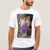 Frau mit Cupid, Bouguereau T-Shirt (Vorderseite)