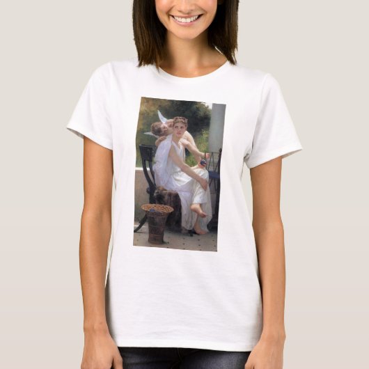 Frau mit Cupid, Bouguereau T-Shirt (Vorderseite)