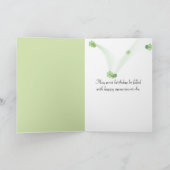 Frau mit Daisy Bouquet zum Geburtstag Karte (Innenseite)