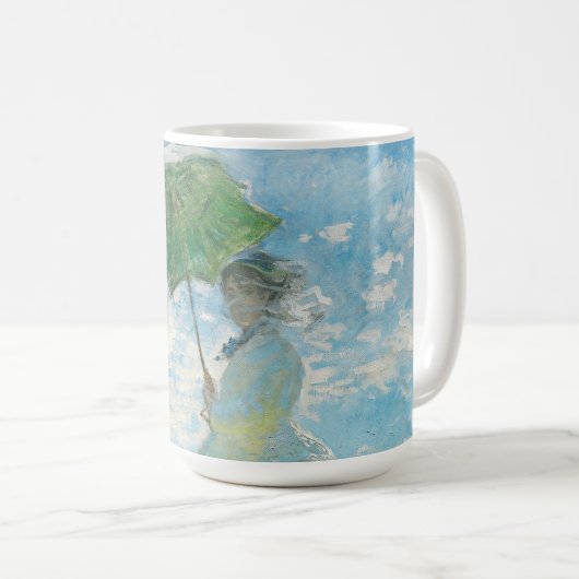 Frau mit dem Parasol Claude Monet Kaffeetasse (VorderseiteRechts)