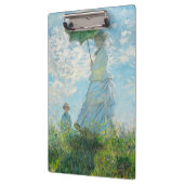 Frau mit dem Parasol Claude Monet Klemmbrett (Links)