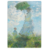 Frau mit dem Parasol Claude Monet Klemmbrett (Rückseite)