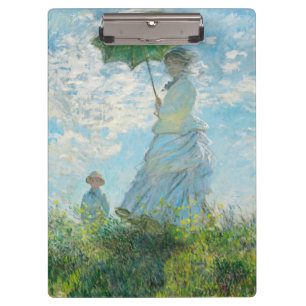 Frau mit dem Parasol Claude Monet Klemmbrett