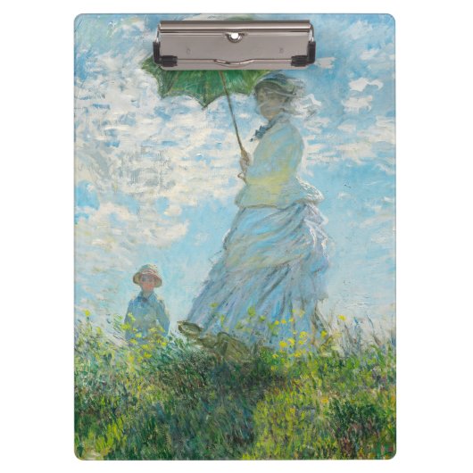 Frau mit dem Parasol Claude Monet Klemmbrett (Vorderseite)