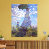Frau mit dem Parasol Claude Monet Kunst Leinwanddruck (Insitu (Wohnzimmer))